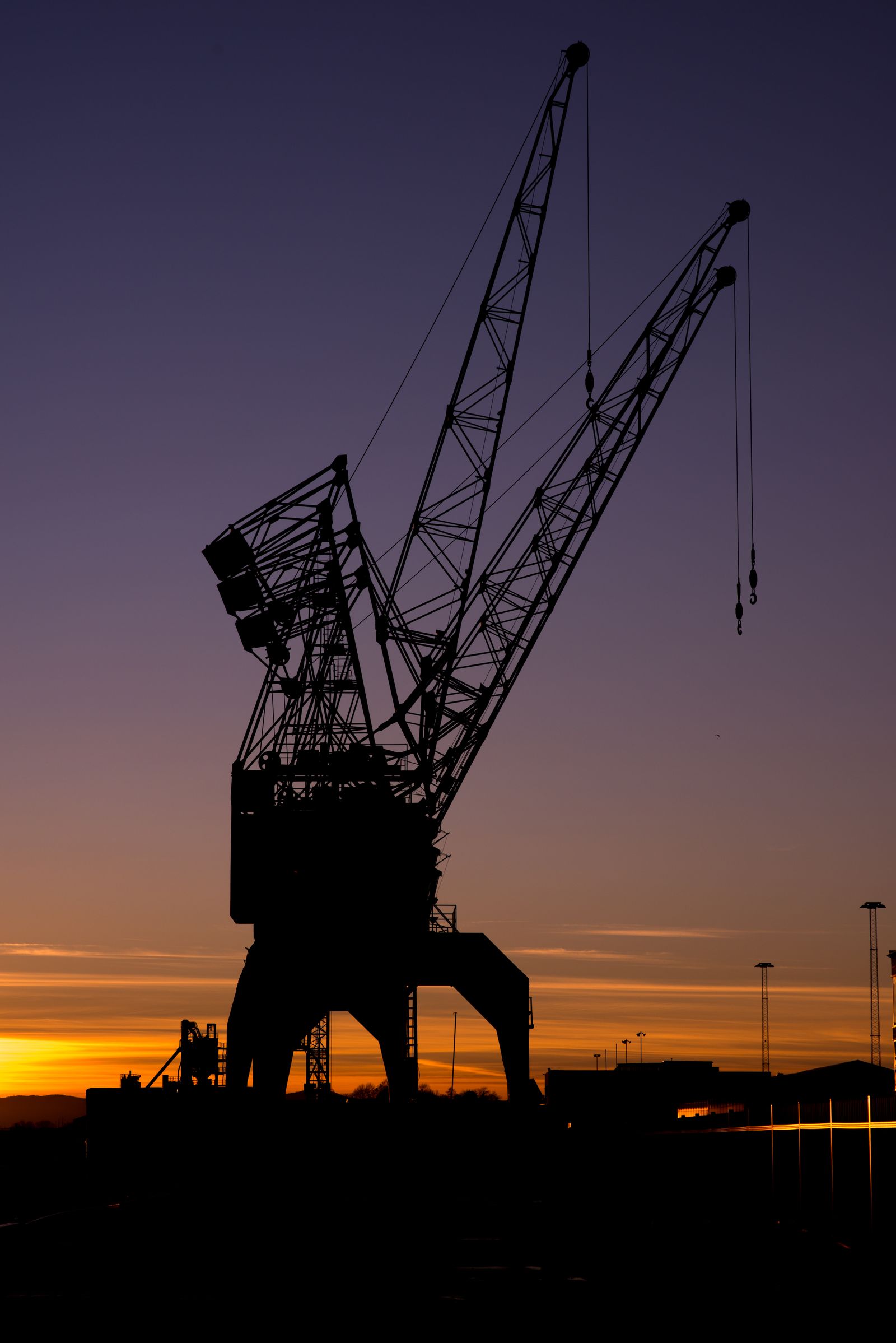 Cranes in Oslo harbor